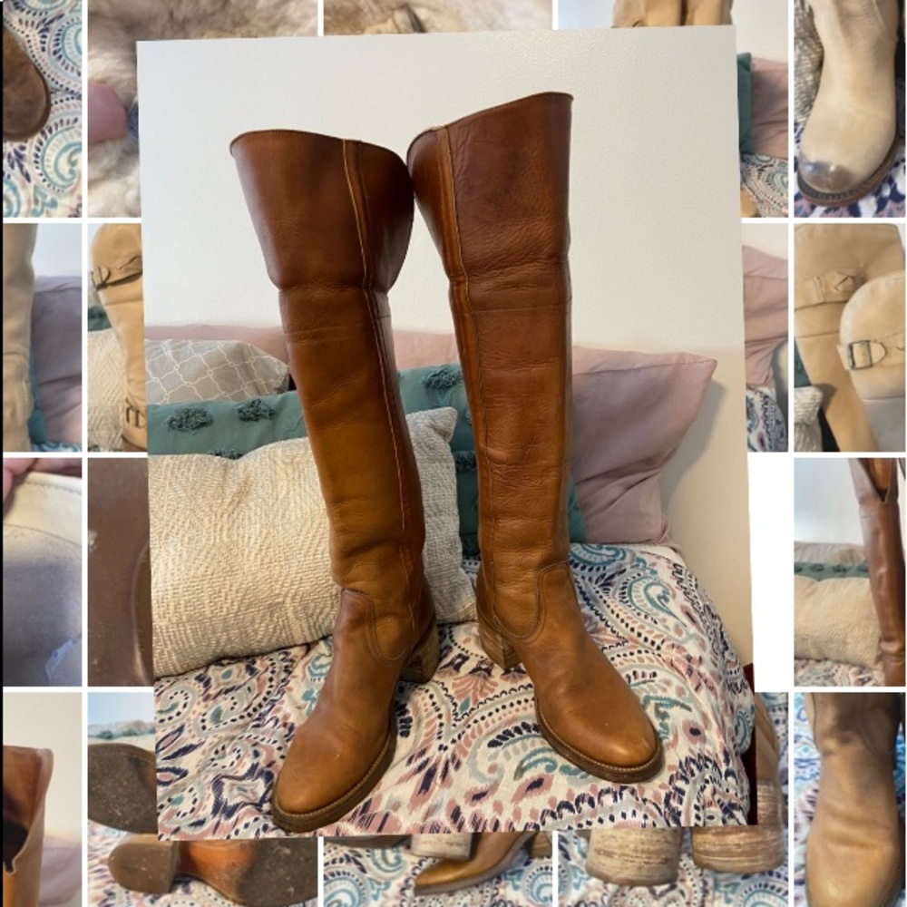 Black Label Vintage Frye Campus Boots